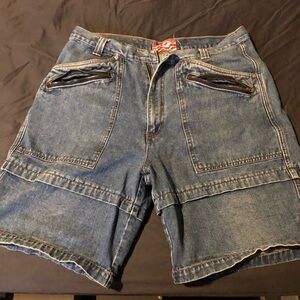 Men's Blue USA Denim Y2K Shorts